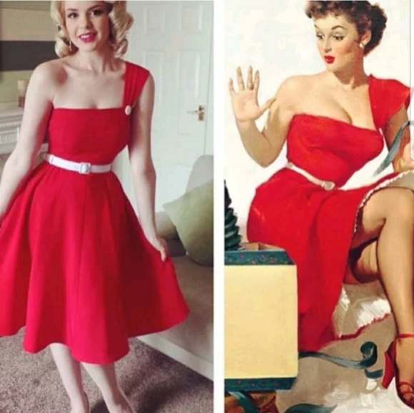 Tatyana Dresses & Skirts - Tatyana Elvgren Surprised Dress Red 50s Dress